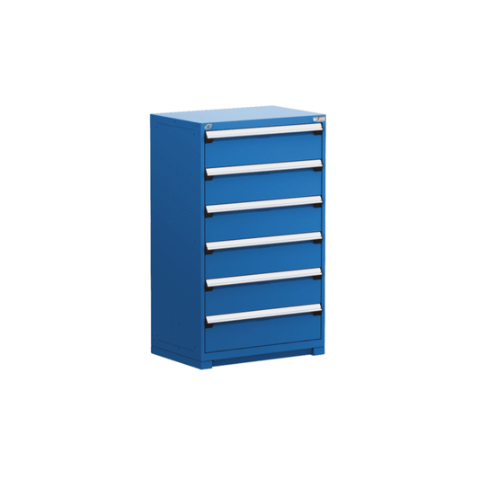 36"W X 18"D X 60"H Heavy-Duty Stationary Cabinet, 6 Drawers (With Compartments)