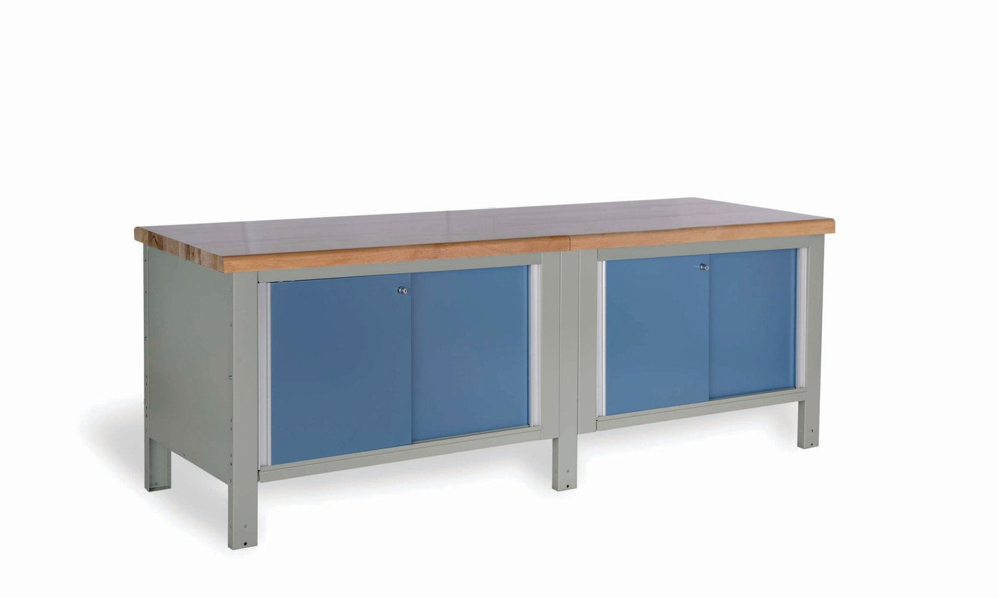Double Closed Workbench (120"W X 30"D X 33 3/4"H)