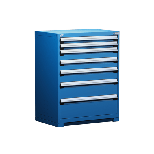 36"W X 24"D X 46"H Heavy-Duty Stationary Cabinet, 7 Drawers (With Compartments)
