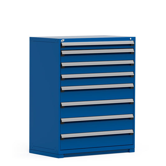 48"W X 24"D X 60"H Heavy-Duty Stationary Cabinet, 8 Drawers (With Compartments) In Stock