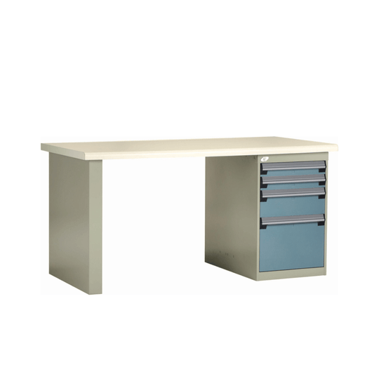 Workbench with L Cabinet (72"W X 36"D X 30"H)