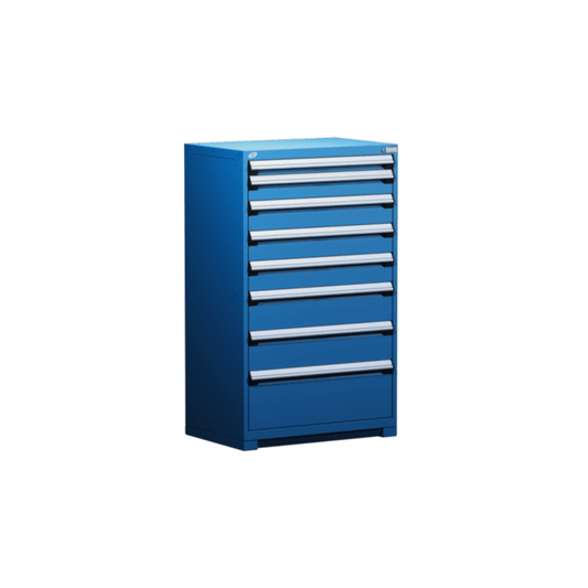 36"W X 18"D X 60"H Heavy-Duty Stationary Cabinet, 8 Drawers (With Compartments)